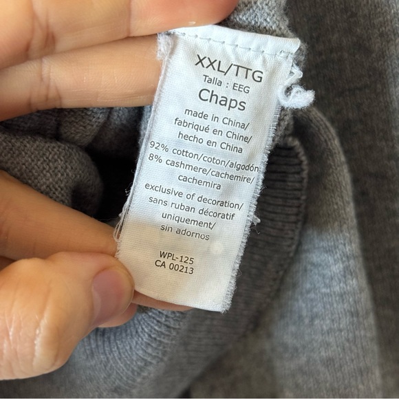 Chaps Cotton Cashmere Cardigan Sweater - Picture 4 of 10